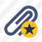 Paperclip Star Icon