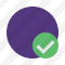 Point Purple Ok Icon