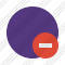 Point Purple Stop Icon