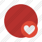 Point Red Favorites Icon