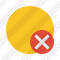 Point Yellow Cancel Icon