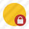 Point Yellow Lock Icon