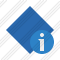 Rhombus Blue Information Icon