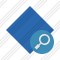Rhombus Blue Search Icon