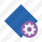 Rhombus Blue Settings Icon