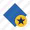 Rhombus Blue Star Icon
