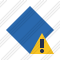 Rhombus Blue Warning Icon