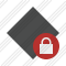 Rhombus Dark Lock Icon