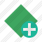 Rhombus Green Add Icon