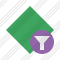 Rhombus Green Filter Icon