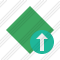 Rhombus Green Upload Icon