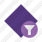 Icône Rhombus Purple Filter