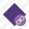 Rhombus Purple Link Icon