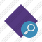 Rhombus Purple Search Icon