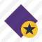 Icône Rhombus Purple Star