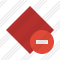 Rhombus Red Stop Icon
