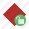 Rhombus Red Unlock Icon