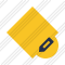 Rhombus Yellow Edit Icon