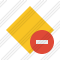 Rhombus Yellow Stop Icon