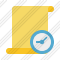 Script Blank 2 Clock Icon