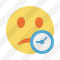 Smile Unhappy Clock Icon