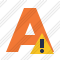 Text Warning Icon