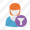 User Woman 2 Filter Icon