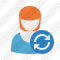 User Woman 2 Refresh Icon