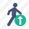 Walking Upload Icon