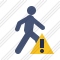 Walking Warning Icon