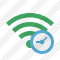 Icone Wi Fi Green Clock