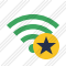 Icone Wi Fi Green Star