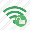 Icône Wi Fi Green Unlock