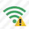Icône Wi Fi Green Warning