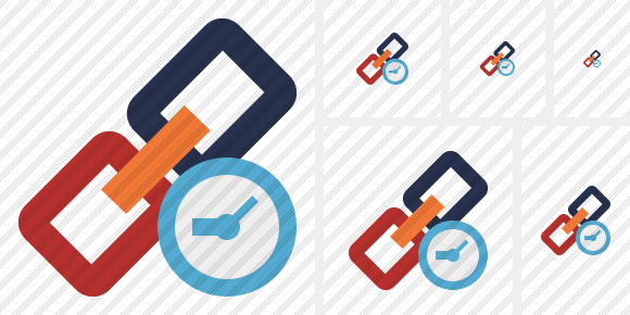 Link Clock Icon Link Clock Icon