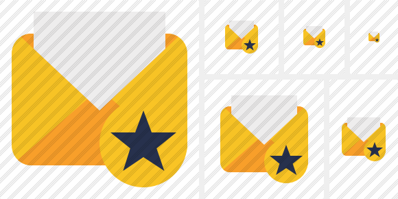 Mail Read Star Symbol