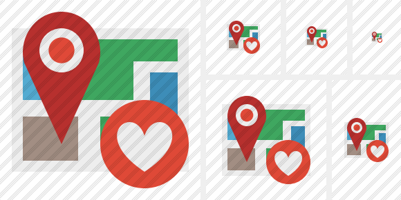 Map Location Favorites Icon Map Location Favorites Icon
