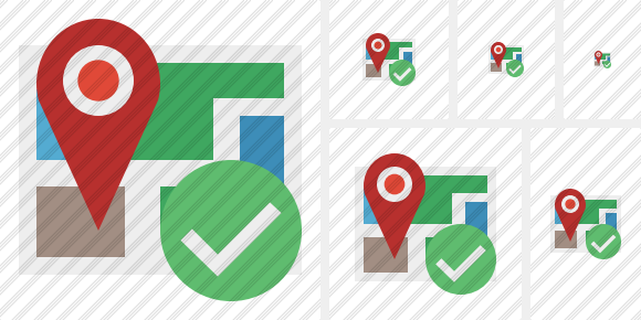 Map Location Ok Icon Map Location Ok Icon
