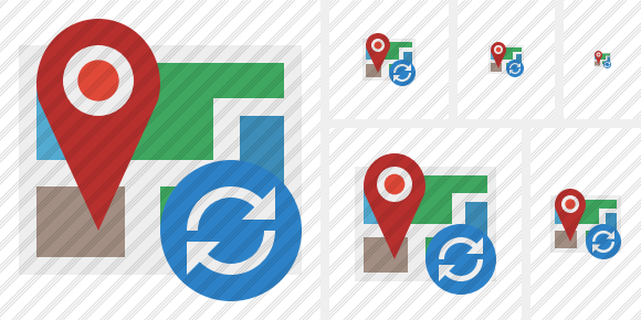 Map Location Refresh Icon Map Location Refresh Icon