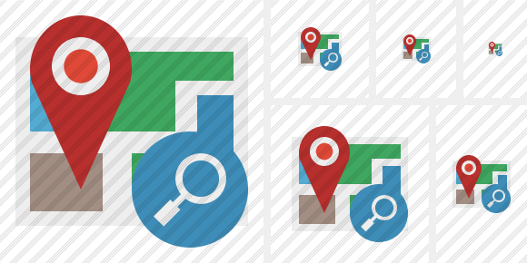 Map Location Search Icon Map Location Search Icon