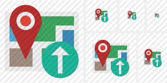 Map Location Upload Icon Map Location Upload Icon
