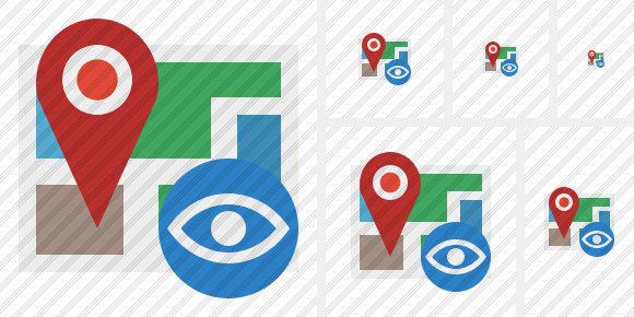 Map Location View Icon Map Location View Icon