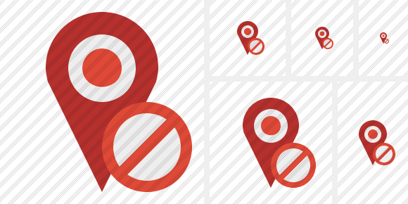 Map Pin Block Icon Map Pin Block Icon