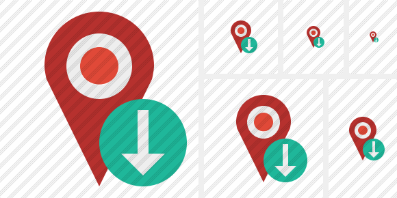 Map Pin Download Icon Map Pin Download Icon