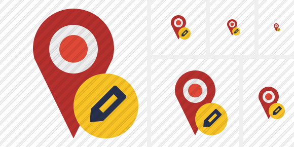 Map Pin Edit Icon Map Pin Edit Icon