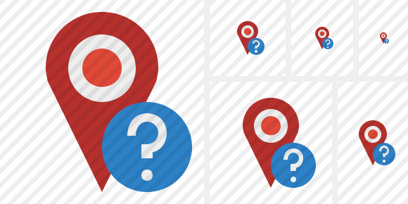 Map Pin Help Icon Map Pin Help Icon