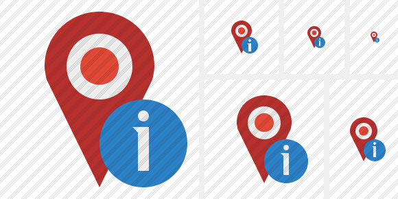 Map Pin Information Icon Map Pin Information Icon