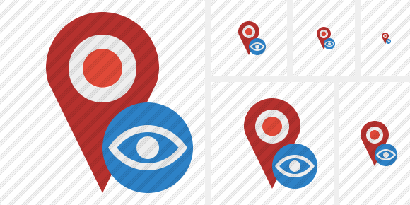 Map Pin View Icon Map Pin View Icon