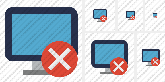 Monitor Cancel Symbol Monitor Cancel Symbol