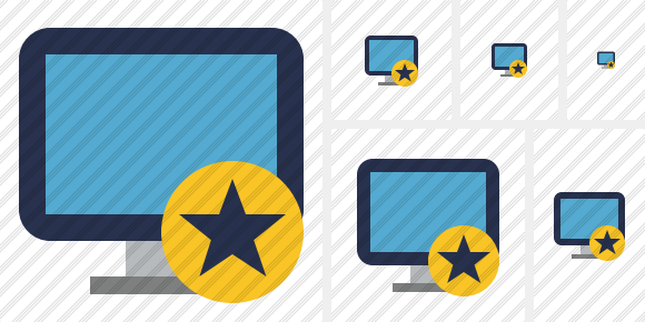 Monitor Star Symbol Monitor Star Symbol